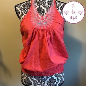 Bright Orange Halter Top